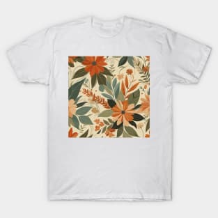 Orange Spring Flowers T-Shirt